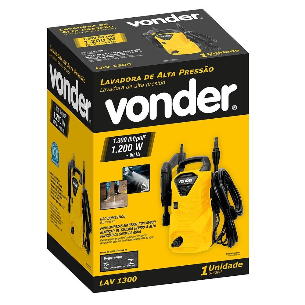 Lavadora de alta pressão 1300 libras com garantia do fabricante (Vonder)